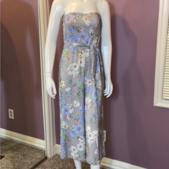 H&M Strapless Floral Print Crop Jumpsuit - Picture 3 of 7